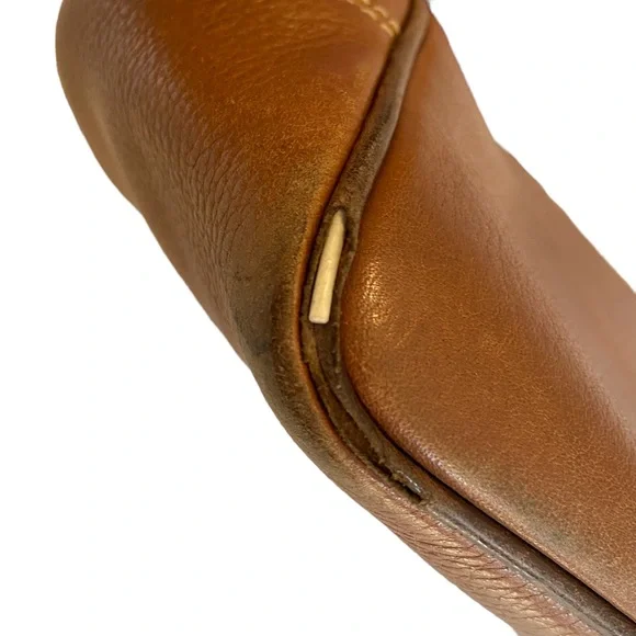 Dooney & Bourke 1975 Hobo Bag Baguette Purse Soft Leather Vintage Bohemian Brown - Picture 4 of 14